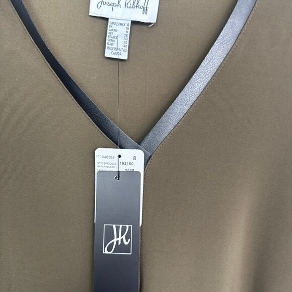 Nwt Joseph Ribkoff - Size 8 - Khaki with Black - Picture 7 of 8